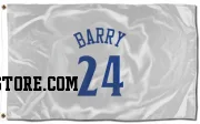 White Golden State Warriors  Rick Barry  Flag (3 X 5)