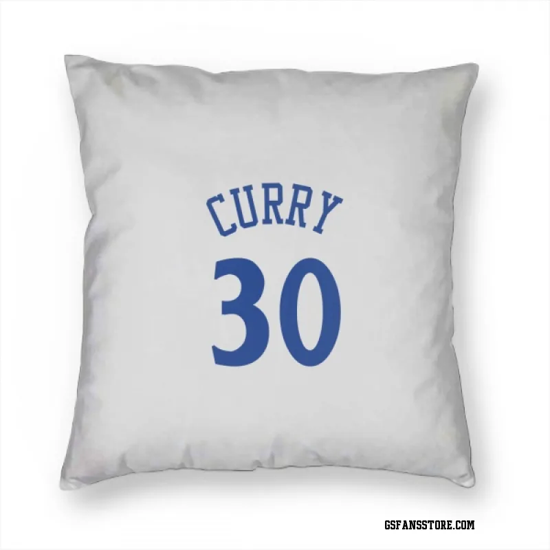 White Golden State Warriors  Stephen Curry  Pillow Cover (18 X 18)