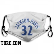 White Golden State Warriors  Trayce Jackson-Davis  Face Mask (With 2 Free PM2.5 Filters)